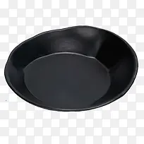 黑色不规则立体简约家用陶瓷盘子