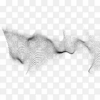 矢量动感抽象波点元素图案