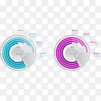 网络信息图表设计矢量素材