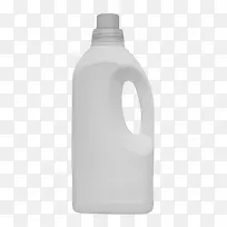 纯白色带提手的塑料瓶罐实物