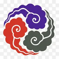 祥云底纹图案图片素材