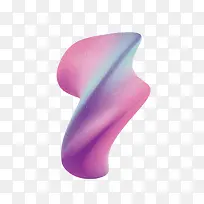 浅紫色3D立体图形