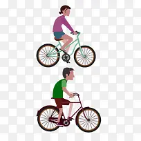 骑自行车的孩子图片