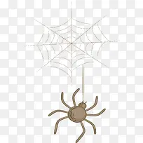 万圣节卡通蜘蛛网