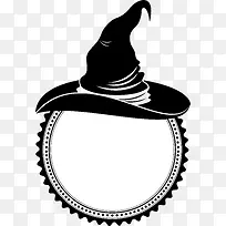 黑色巫师帽镜子