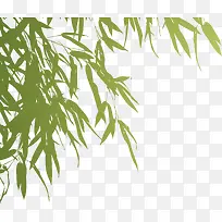 竹子矢量绿色元素装饰底纹