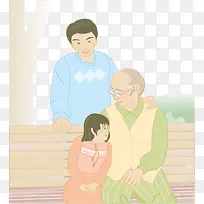 祖孙三代合照