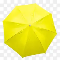 黄色折叠出门遮阳伞实物