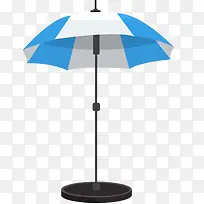 圆台上的遮阳伞