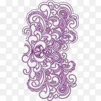 紫色花纹底纹