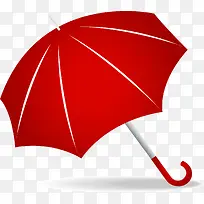 矢量图手绘红雨伞