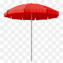 红色折叠出门遮阳伞实物