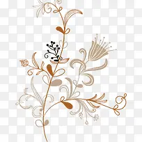 黄色花纹底纹