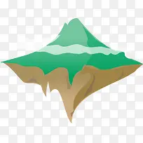 矢量手绘山峰