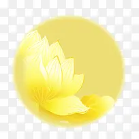 黄色圆弧月光元素