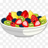 彩色立体营养水果