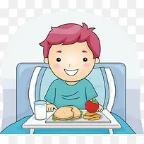乐观接受治疗的男孩