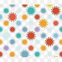 矢量卡通太阳底纹