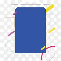 矢量图创意蓝色几何图形