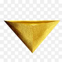 金色立体悬浮三角形