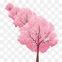 浪漫粉色樱花节海报
