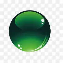 矢量绿色水晶无边框按钮