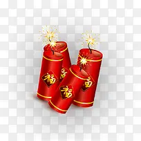 新年福字过年鞭炮