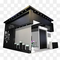 黑色时尚3D展厅