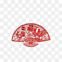 剪纸扇子装饰