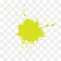 黄色斑斓水彩