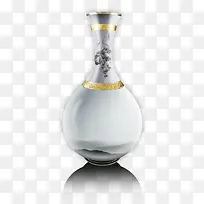 古典山水画花瓶
