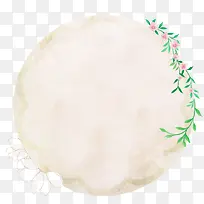 粉色圆形促销文案底png