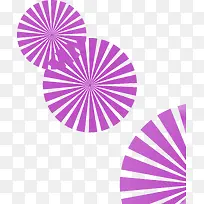 紫色条纹圆环矢量图
