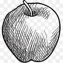 矢量素描苹果