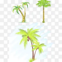 椰子树手绘