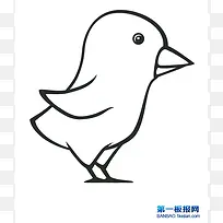简笔画小鸡