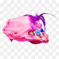 粉红色花冠帽