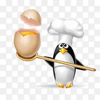 拿鸡蛋的企鹅