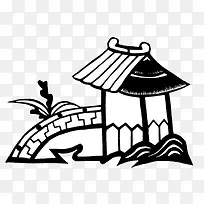 简笔画亭子