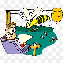 蜜蜂攻击