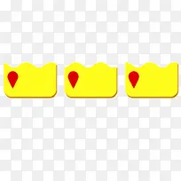 文案分类黄色形状
