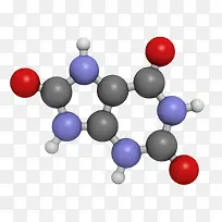 黑色尿酸痛风分子形状素材