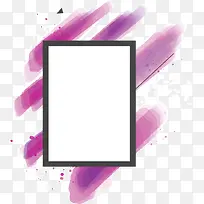 紫色斜纹艺术边框