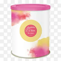 粉色创意茶叶盒设计