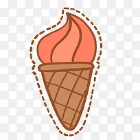 卡通手绘冰淇淋雪糕