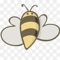 小蜜蜂昆虫卡通插画