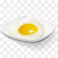 盘中的煎蛋