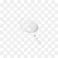 白色圆形思维泡泡