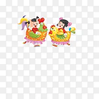 送福童子