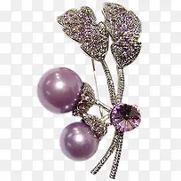 紫色珍珠素材免抠